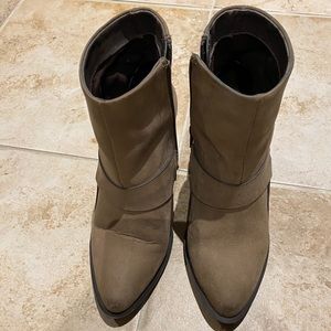 Aldo beige suede booties 3.5 inches